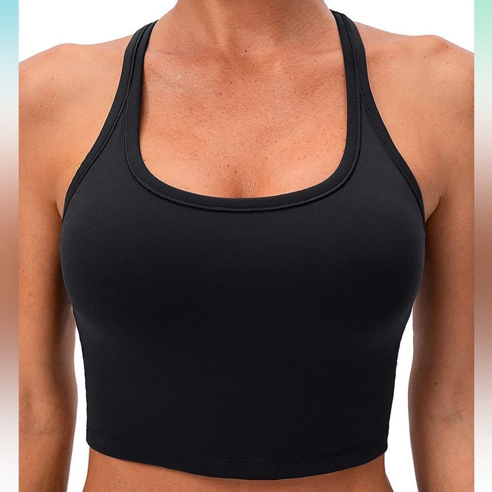 Lavento Black Sports Bra Tank Top